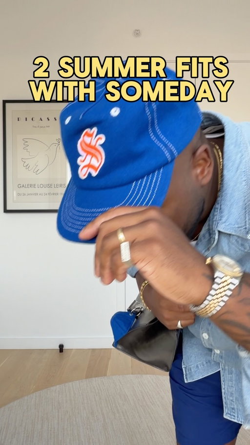 these @someday.fbr hats are gonna be my whole personality 😂 

both of em drop July 28th

@_ghix_ thank you brother for continuing to make great things 🐐
.
.
.
#MensFashion #Menswear #OutfitInspo #ootd