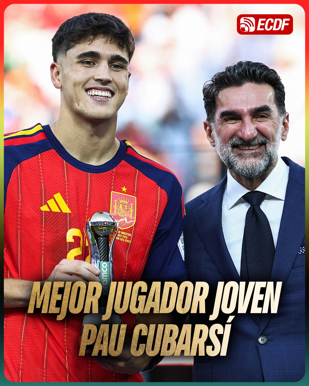 💪🇪🇸 ¡UN MURO EN LA DEFENSA ESPAÑOLA! 🇪🇸💪

📌 Pau Cubarsí, jugador del #FCBarcelona, fue nombrado como el mejor jugador joven del #Mundial2026

🤔 ¿Les parece un reconocimiento justo?