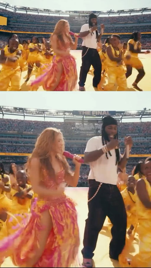 What a duo for the Topps Halftime Show 🤩🥁 @shakira @burnaboygram

📺 Watch the full show on FIFA’s Youtube Channel. #FIFAWorldCup