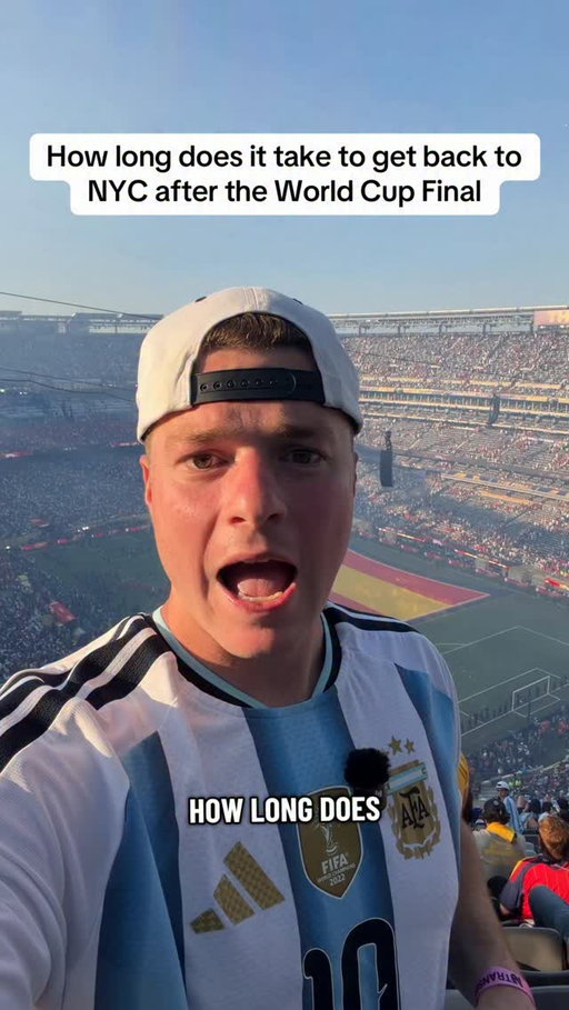 For the last time we time how long it takes to the leave the World Cup Final and make it back to New York City