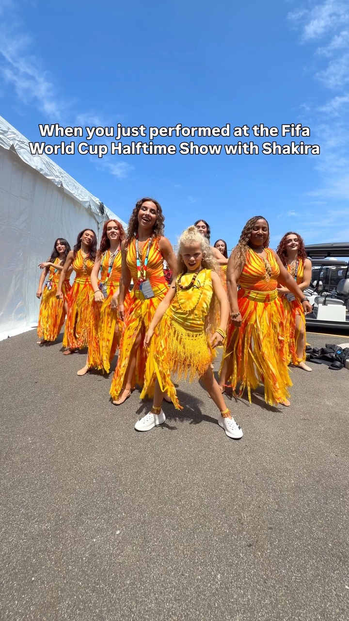 WE DID IT!!!!! 🤯❤️ shakira selected us after seeing us dance to “Dai Dai” on social media… and now we got to dance with her at the FIFA World Cup Halftime Show!!!

I still can’t believe it. We’re beyond grateful to Shakira and her incredible team for believing in us and giving us this once-in-a-lifetime opportunity.

Thank you for making this dream come true. We’ll never forget this moment. ❤️✨

@abbybeckley @itsangeljohnson @esenya_miss @dylandileodance @sofialcolvin @ella.waitz @gianina @daniella.alvrz @tamara.reyes__ @isabellayacamanl