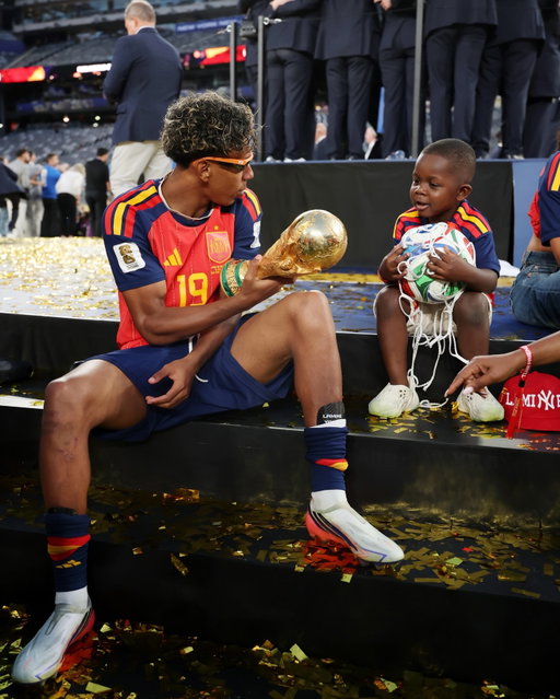 Petition to give Lamine Yamal’s younger brother, Keyne, his own World Cup trophy. Head to the link in our bio to see more from this year’s final, including this heartwarming moment between the 19-year-old Spanish superstar and his family.