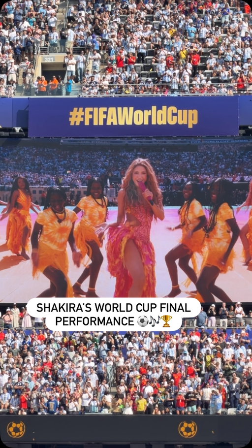 SHAKIRA’S WORLD CUP FINAL PERFORMANCE ⚽️🎶🏆