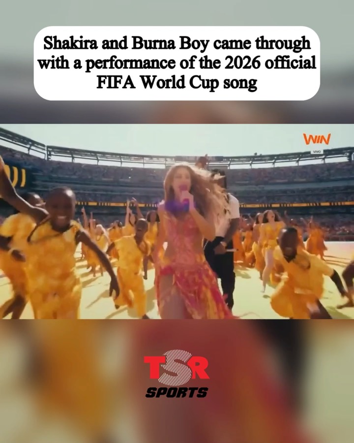 #TSRSports: Yesss! The World Cup was a star-studded occasion with some of your favs! There were performances from #JustinBieber, #Shakira, #BurnaBoy, and more! (Swipe) (🎥: @foxsports, @foxsoccer, @telemundodeportes) ✍🏾: #TSRStaffST