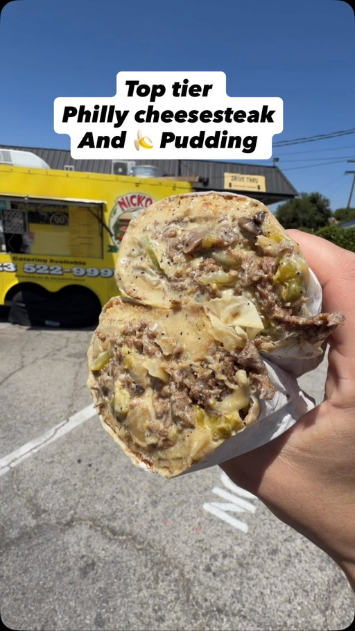 $20 Philly cheesesteak from @nickos.sandwiches 
Make sure you get it with chipotle sauce and @mrpeelz banana pudding 🔥🔥

#food #dessert #instagram #explore #explorepage✨