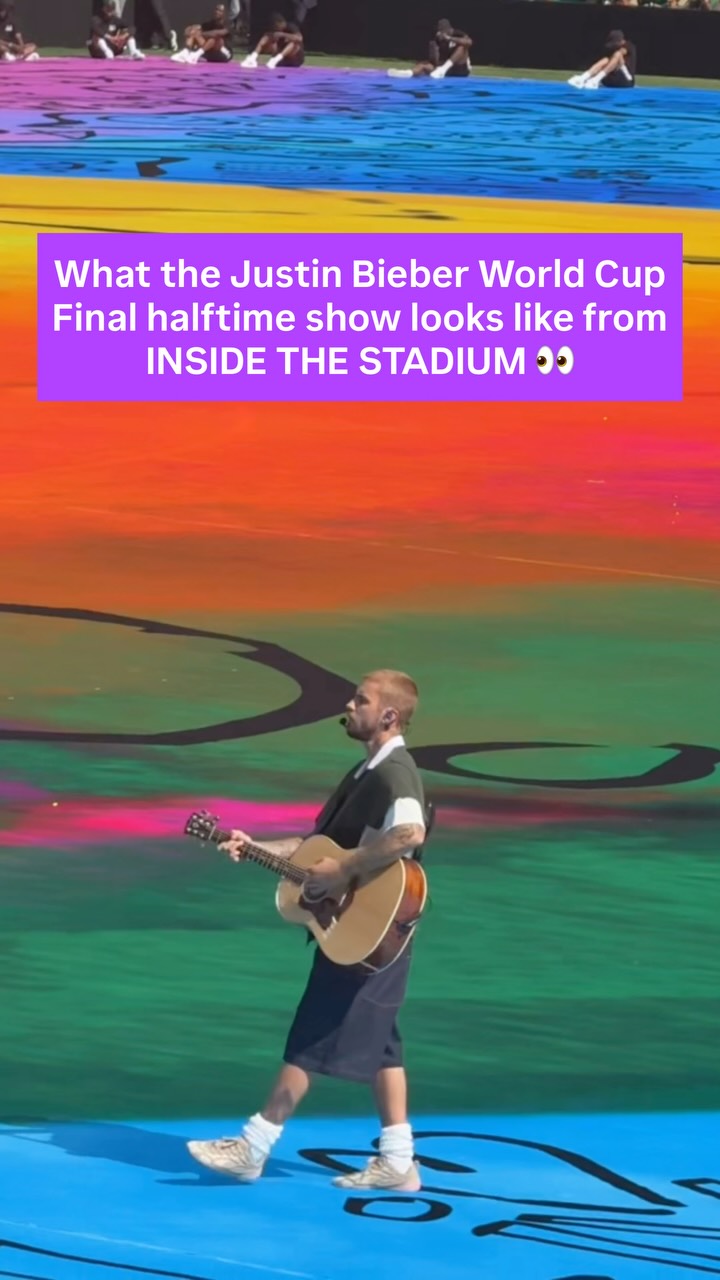 Ted Lasso gave a super warm welcome to Justin Bieber ahead of his quick song at this year’s FIFA World Cup Final game at New York/ New Jersey stadium where Spain beat Argentina to take the trophy home 

#TickPick #worldcup #fifaworldcup2026 #justinbieber #bts