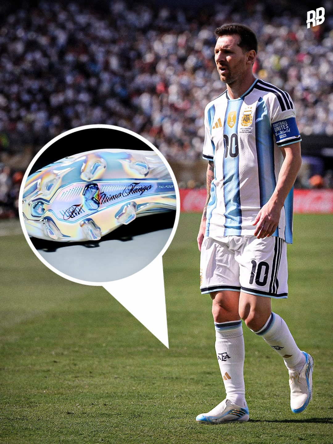 This is sick… Lionel Messi wore exclusive custom adidas F50 “El Último Tango” boots during Sunday’s World Cup Final. 😮‍💨🇦🇷

The F50s were inscribed with “The Last Dance” but also had a nod to his kids’ names, Antonella’s nickname, Argentina’s flag and the iconic No. 10… 🥶

The custom boots are reportedly worth €567,800, making it the most expensive pair of football boots ever made. So cold.