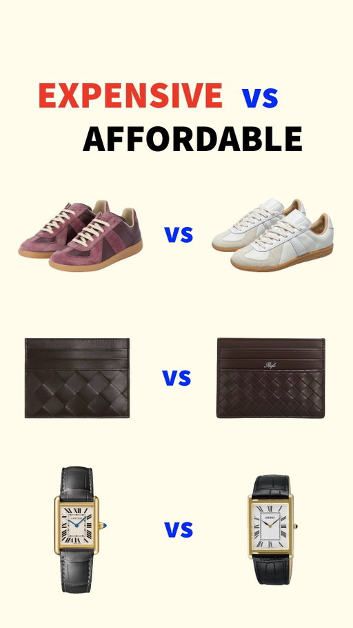 Expensive Fashion Items anf their Affordable Alternative #mensfashion #fashion #fashionfinds #style #savingmoney
