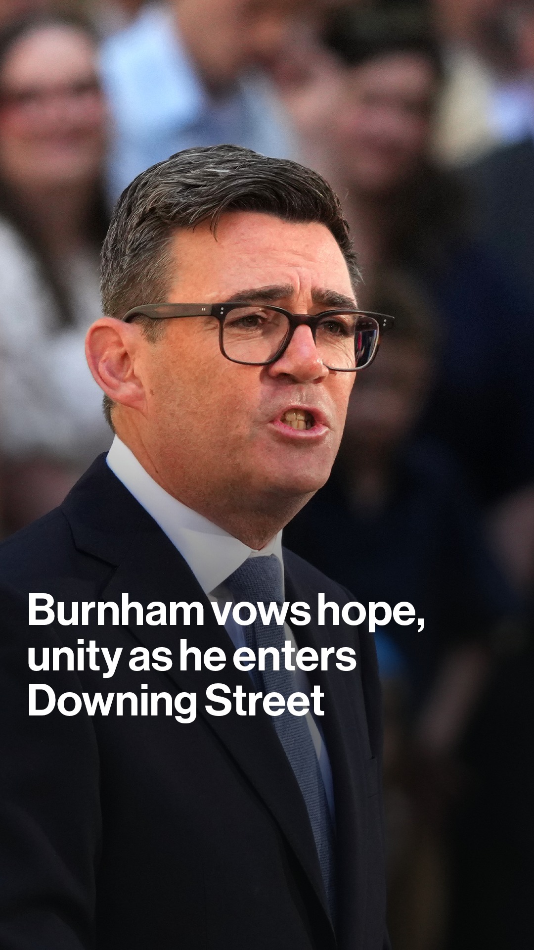 Andy Burnham pledged to end the UK’s political instability with a new economic model in his first speech after becoming prime minister.

Tap the link in our bio for the latest.
