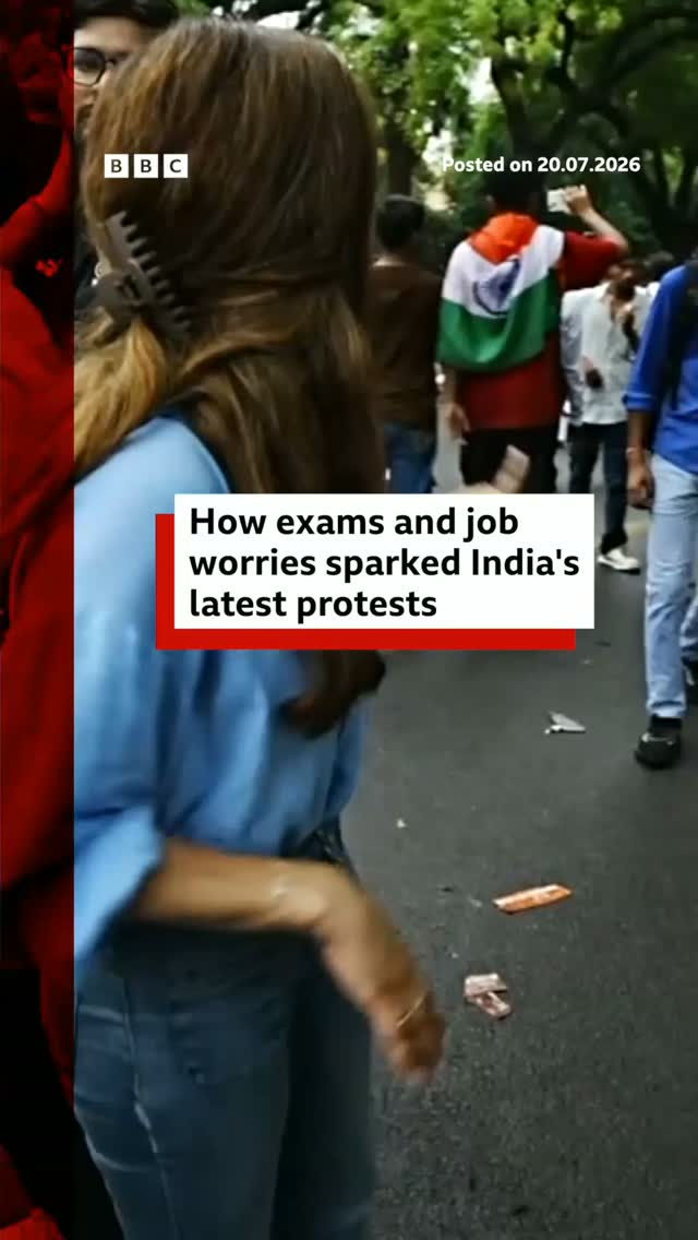 The BBC's Azadeh Moshiri attended the Cockroach Janta Party’s (CJP) first protest at India's Jantar Mantar in early June.
 
Since then, she says, support for the movement has swollen, with thousands turning up to join Monday's march.
 
Tap the link in @BBCNew's bio to read why, despite its name, CJP is not a political party.
 
#India #BBCNews
