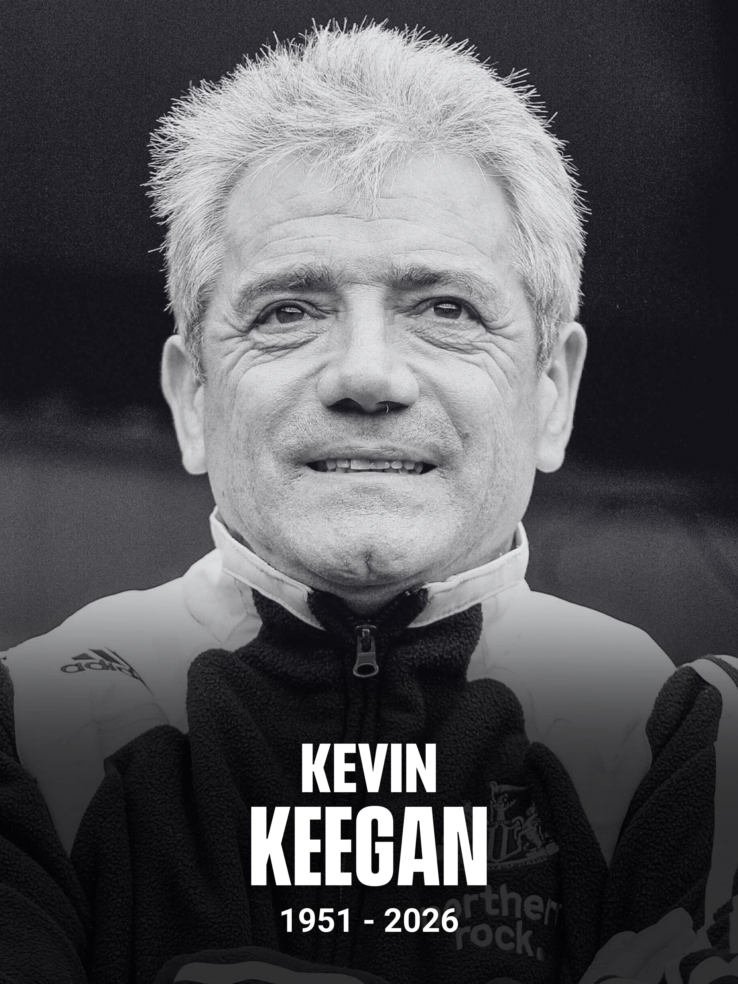 Kevin Keegan has sadly passed away at the age of 75 after battling stage four cancer 💔

Our thoughts are with his family and loved ones. 🙏