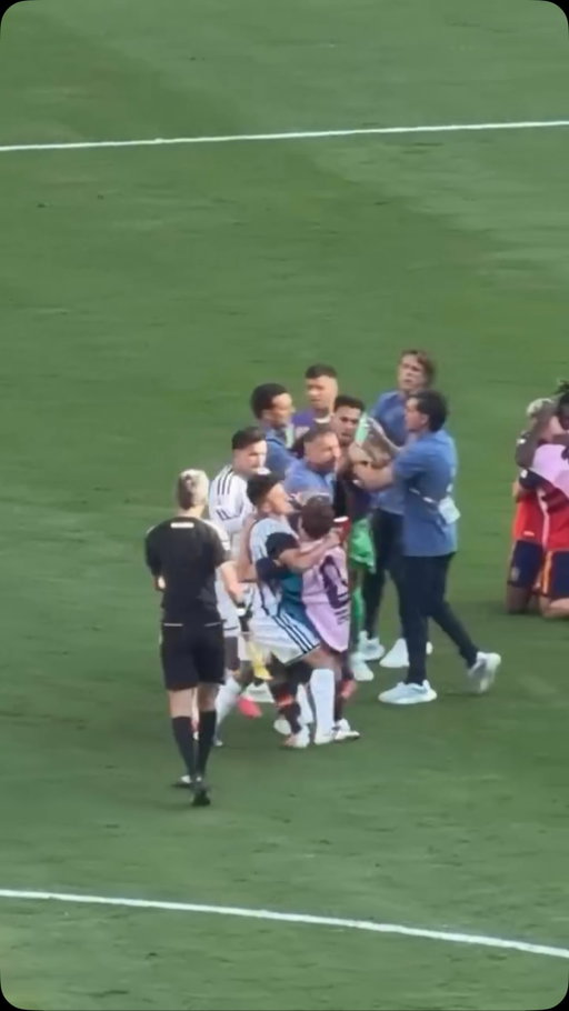 Argentina vs Spain was a heated world cup final 🔥