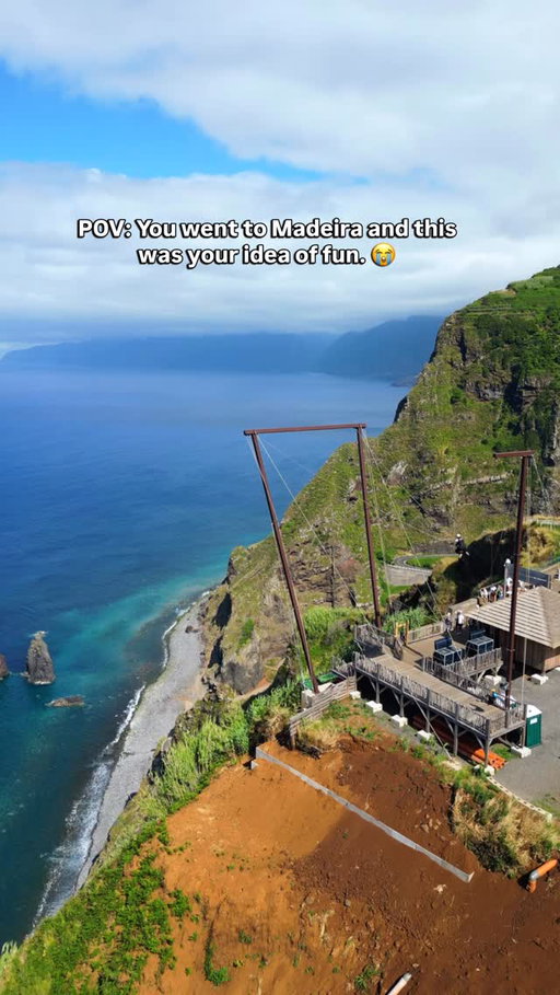 POV: You went to Madeira and this was your idea of fun 😭

Follow @spiral.flyer for more ❤️

Would you try this? 😳
✨ What you can do:
⚡ Giant swing
⚡ Zipline
⚡ Combo experience

📍Adrenaline X-Treme Adventures, Porto Moniz @adrenaline_madeira 

💰 Price: Zipline + swing combo starts from €89 per person (you can also book them separately).

💚 Save this for your Madeira itinerary and send it to the person who would actually do this with you. 😅

*Invited

#Madeira #MadeiraIsland #MadeiraTravel #ThingsToDoInMadeira #adrenalineaddicts PortugalTravel

Things to do in Madeira, Adrenaline adventures madeira, giant swing madeira