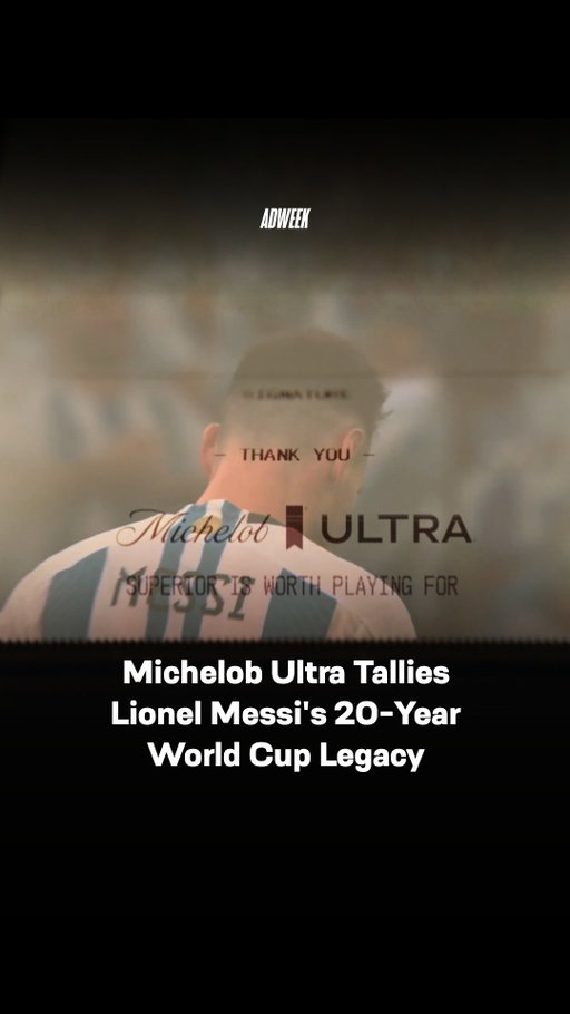 @MichelobUltra, the official beer sponsor of the @FIFAWorldCup, celebrated @LeoMessi's legendary career in an ad released soon after the final match on July 19.

Created by @WKNYC and directed by @wiedenkennedy’s Zak DeLange, “Tab Closed” is a playful take on a bar tab. But instead of drink orders, the spot tallies Messi’s World Cup accomplishments, from matches won to goals scored to records broken.

Michelob Ultra ran the creative on its digital and social channels and on @Telemundo following the post-game show, as well as on billboards in Times Square, which depicted Messi with the tab of his accolades. The @ABInBev brand also commissioned an artist named @andaluztheartist to paint a mural of Messi in the Little Argentina area in Queens, New York.

“Messi’s World Cup career is almost impossible to sum up, which is exactly what made the idea so exciting. We took something as ordinary as closing out a bar tab and used it to itemize 20 years of extraordinary moments: goals, records, trophies, memories, and everything he’s meant to the game. The simplicity of the idea allowed the scale of his legacy to speak for itself,” said W+K New York copywriter Borja Eizmendi and art director Randy Diaz.

Read more at the 🔗 in bio