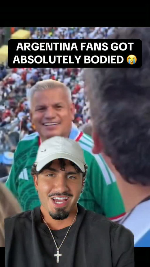 These Argentina fans got rage baited so hard… #argentina #spain #worldcup #worldcupfinal #mexico