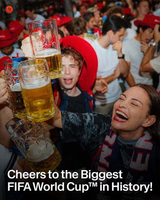 The biggest FIFA World Cup™️ ever. Millions of fans. Countless half-time cheers. Swipe to see how people came together to celebrate at bars around the world during the FIFA World Cup 2026™️ 🍻

#CheersToBars #FutureWithMoreCheers #HalfTimeCheers