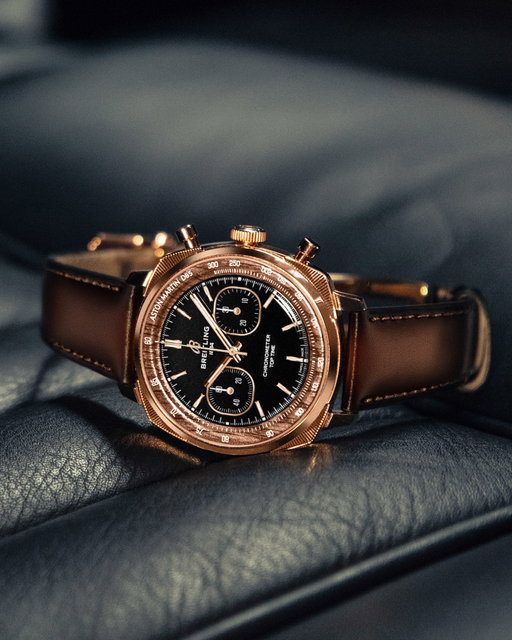Introducing the limited-edition Top Time Tribute to Aston Martin DB5. British grand touring style, carried to the wrist.