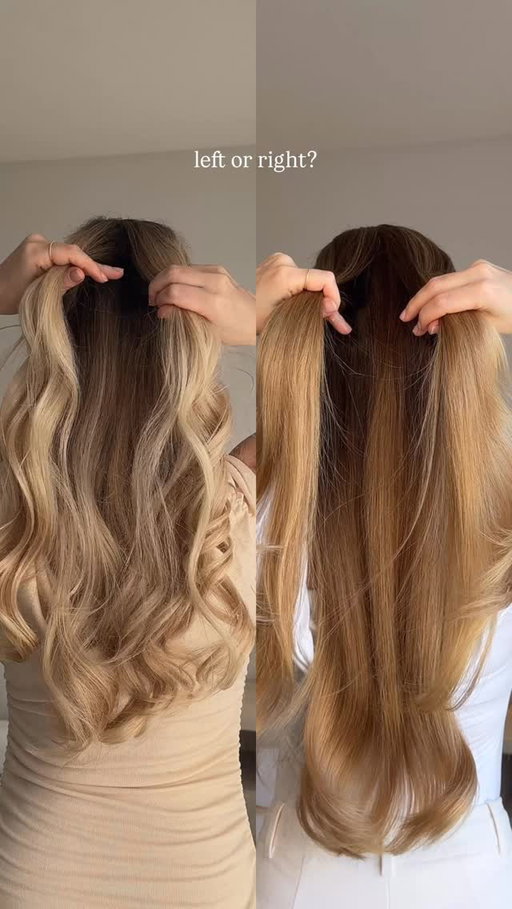 2 easy half-up hairstyles❤️left or right?✨

#hairstyle #hairvideos #longhairstyles #hairtutorial #halfuphalfdownhairstyle