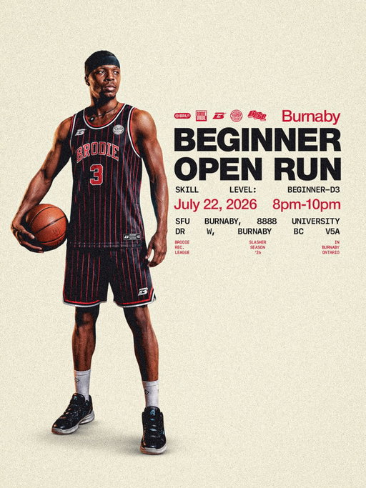 FREE OPEN RUN ‼️
Where: @simonfraseru Burnaby
When: Wednesday July 22nd 8-10pm PST

Due to a huge turnout and popular demand we're running back a second Open Run! Brodie Vancouver is launching this September and we want to meet all the best hoopers Vancouver has to offer. 

Skill Level: Beginner - D3. Two full hours of open gym across two courts in partnership with @thekinghandles 

Meet the Brodie team, be featured in our photo and video content, recruit your team, and win Brodie swag.

Spots limited, register at link in bio 👆