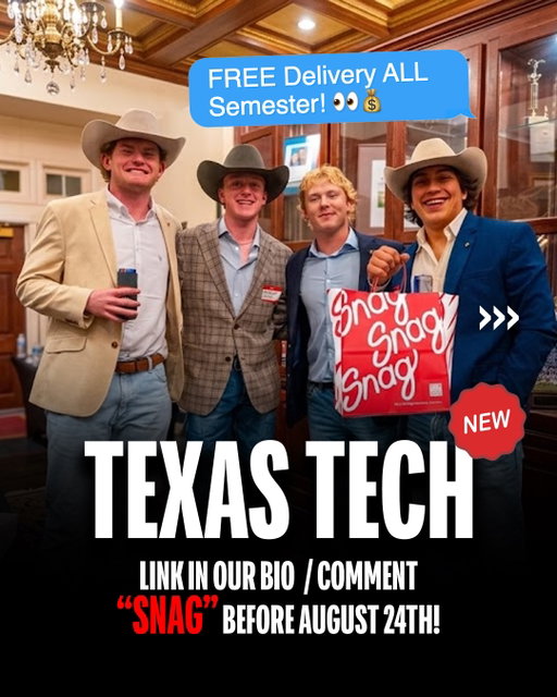 Click the link in our bio or Comment “SNAG” and we’ll DM you the waitlist link 🙌🏼

The world’s fastest delivery @snag.delivery is coming to Blacksburg August 24th fellow student driver getting you the
essentials in average of 10 minutes!! 🤠