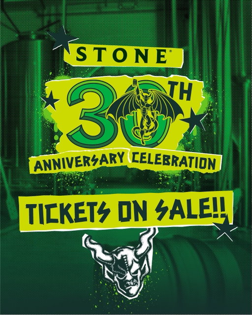 30 years of amazing beer is a BIG deal. And a big deal calls for a BIG party.

Just as we’ve grown over the years, so has our legion of fans and their families – so we’re taking over Stone Brewing World Bistro & Gardens - Liberty Station all day long for a full day of festivities.
 
We’re opening our doors to all ages on Saturday September 12th from 11am-9pm with no tickets or cover charge required - come enjoy activities like arcade games, pet adoptions, movie screenings, live music and, of course, great beer.
 
Those who want that intimate beer festival experience can purchase a VIP ticket and enjoy a private 21+ area, rare beers and even more exclusive perks.

For more information or to purchase VIP tickets, visit the link in our bio! 

#Stone30