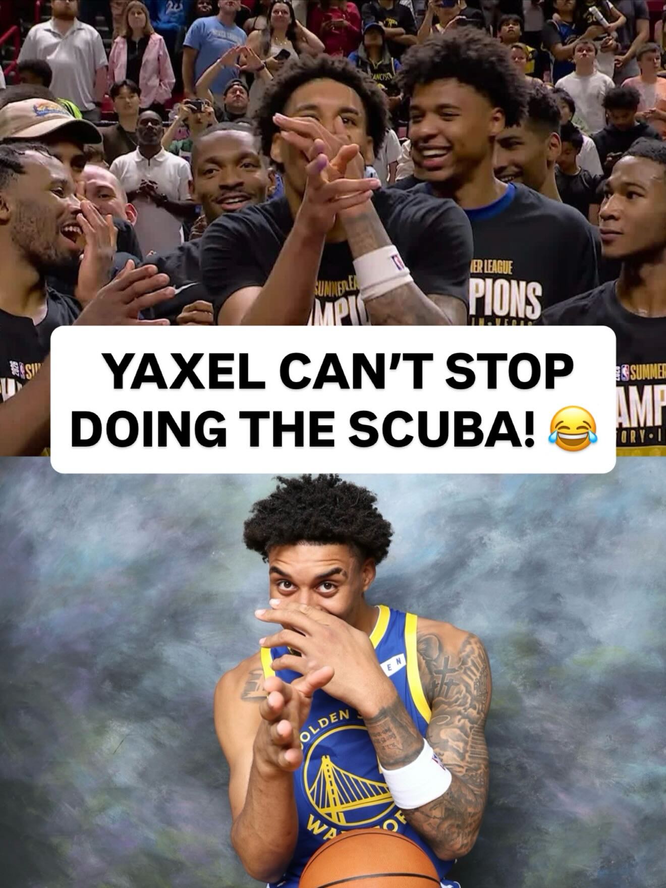 NBA Summer League Championship Game MVP @yaxellendeborg is always ready to hit his signature dance move! 🤿😂