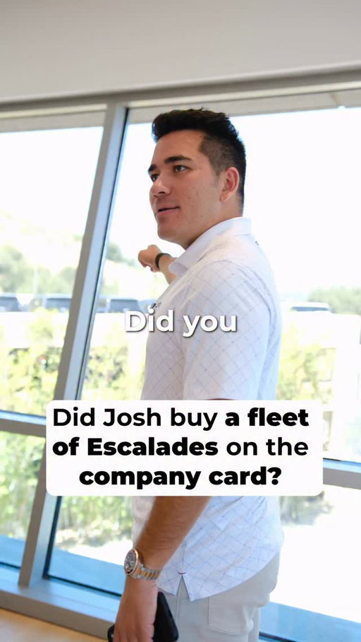 Thankfully Josh did not purchase 100 Escalades. Would that have been a fireable offense? 

#FlyAmalfi #OfficeDrama #CarService @thekolinjones