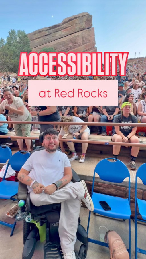 100% recommend seeing a concert at Red Rocks in Colorado! Flawless experience from start to finish as a wheelchair user. ♿️🎤 

@visitcolorado #visitcolorado #wheelchairtravel #accessibletravel #wheelchairlife #redrocksamphitheater