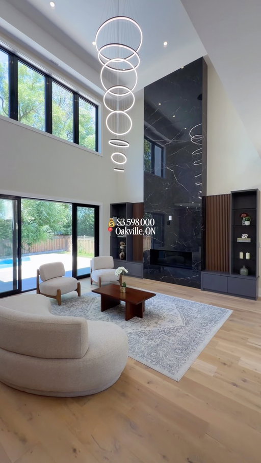 A 21-foot great room and a chef’s kitchen that could headline the whole listing - Listed For $3,598,000! ✨🏡

📍: 369 Wade Street, Oakville, ON
🏠: @azfarzaidi.realestate
🛏️: 4+1 Bedrooms
🛁: 6 Bathrooms
💰: $3,598,000

This custom-built residence spans over 5,500 square feet, and the main floor announces itself immediately: 10-foot ceilings throughout, a 16-foot formal living room, and a grand great room that stretches 21 feet and floods the principal spaces with natural light. Every inch feels considered rather than decorated.

The kitchen anchors the home’s entertaining core, a chef’s setup with premium cabinetry, Wolf and Sub-Zero appliances, and a breakfast area that looks straight out over the pool. Upstairs, four bedrooms each carry a private ensuite with heated floors, led by a primary retreat with bespoke closets and integrated LED inlays. The walk-up lower level adds a secondary kitchenette, two more bedrooms, and a separate entrance, giving the home real flexibility beyond the main living space.

Set minutes from the QEW, the 407, and Downtown Oakville, this is a home built for both grand-scale hosting and everyday life in one of the city’s most connected pockets.

#oakville #oakvillerealestate #oakvillerealtor #torontorealestate #propertyinfluencers