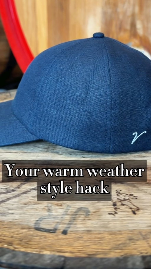 Your warm weather style hack is our 100% Irish Linen hat. Effortlessly elevates any look.