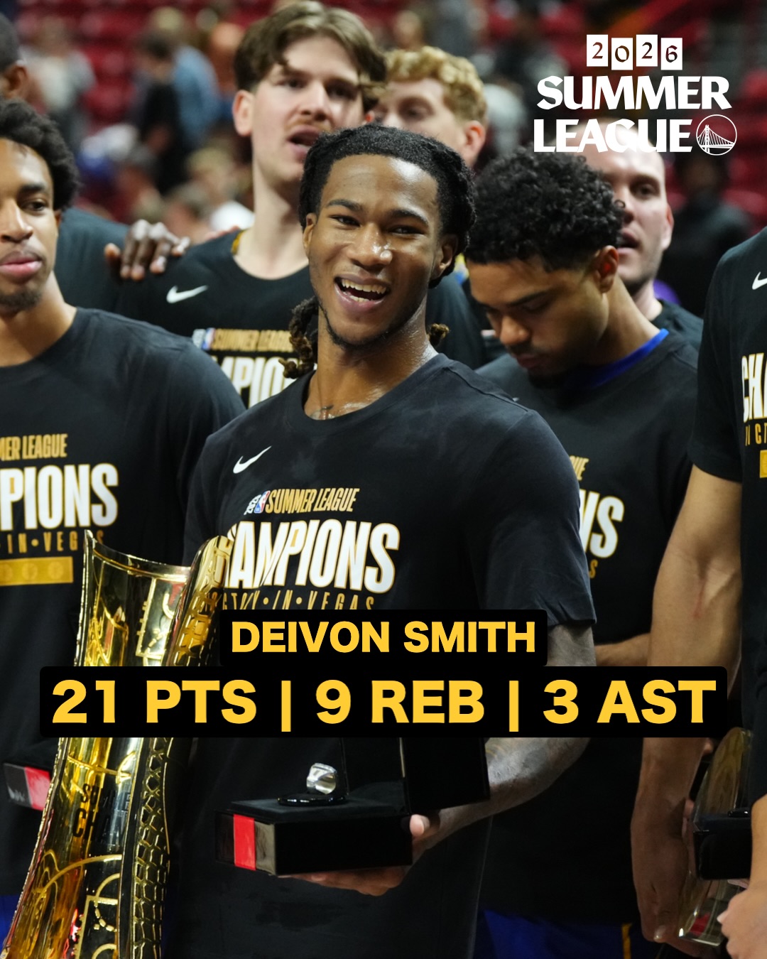 Deivon Smith made his mark on the Summer League Championship stage and it paid off 💪
