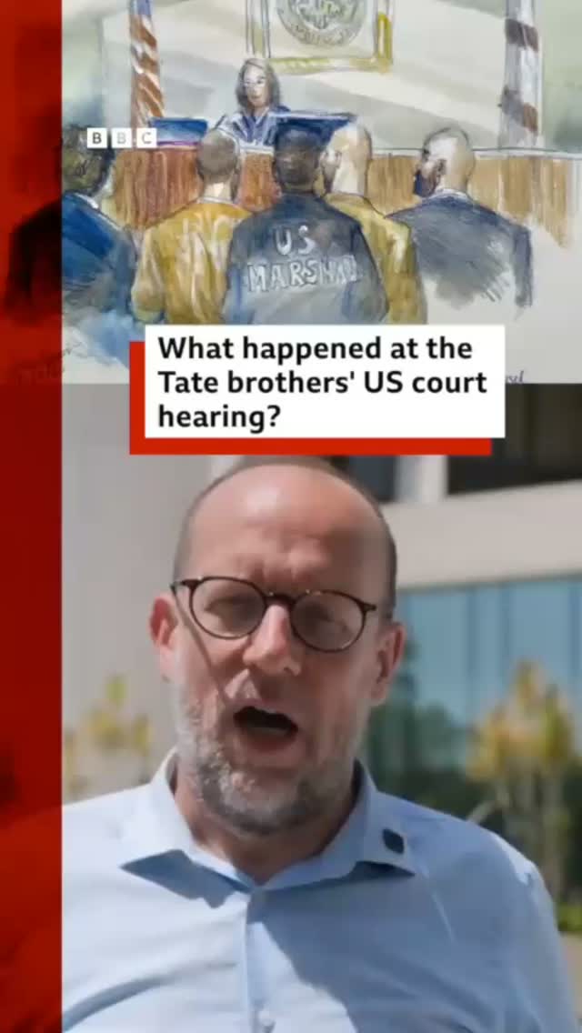 Andrew and Tristan Tate have appeared in a Miami court as the UK seeks their extradition on new charges.
 
Speaking outside the court after the hearing, a lawyer for the brothers said they would fight extradition.
 
The Tates have been held in a Florida jail since their arrest on Saturday, after the Crown Prosecution Service, which prosecutes criminal cases in England and Wales, announced 38 new charges against them.
 
Tap the link in @BBCNews’s to read about what happened in the court. 
 
#BBCNews