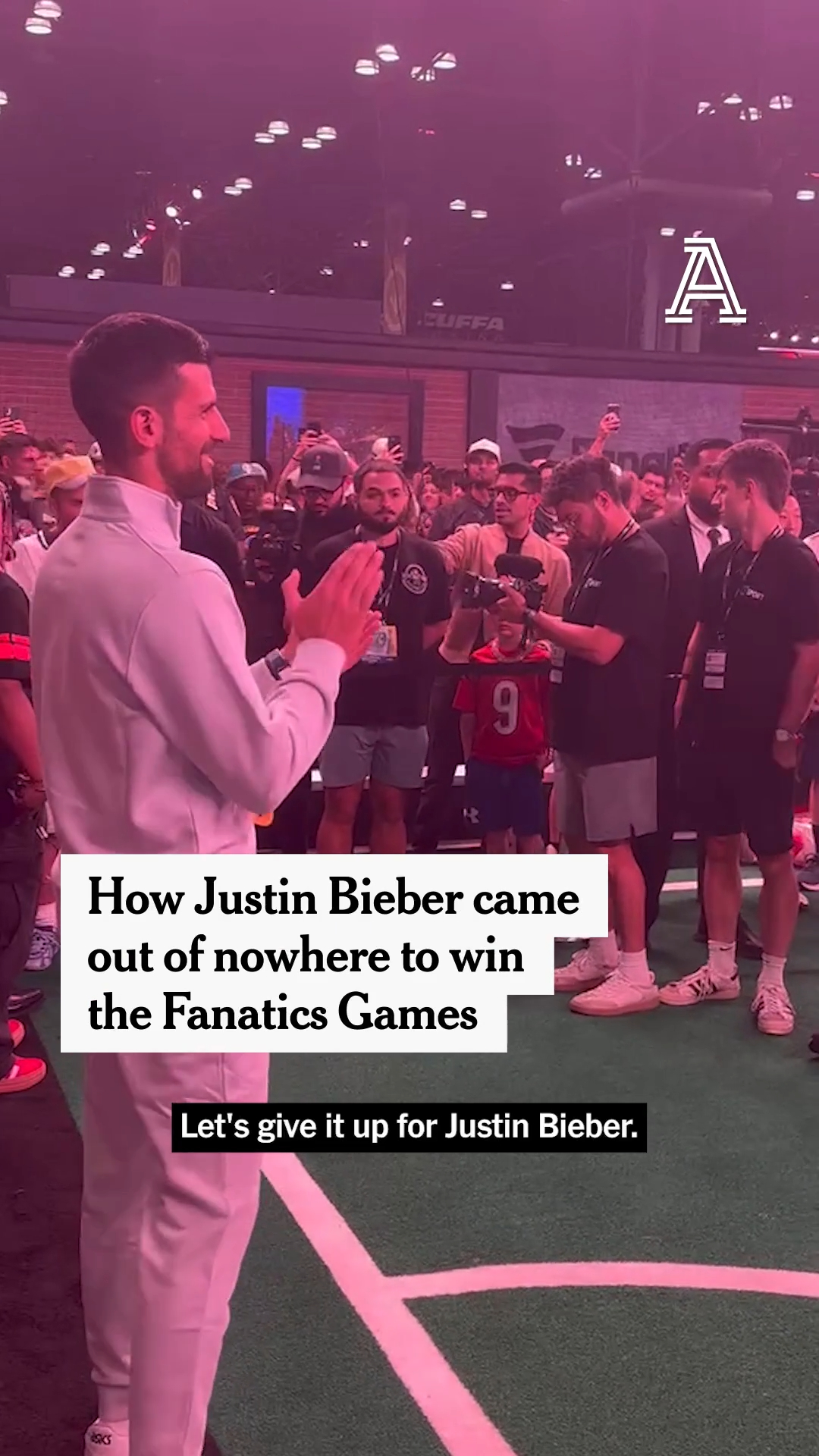 Justin Bieber entered the Fanatics Games last-minute, beat Tom Brady to take the $1M grand prize, and then gave half to charity and split the other half among the other 50 participating fans, each receiving $10,000 👏