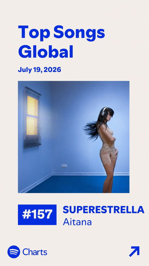 @aitana “SUPERESTRELLA” has become the unofficial soundtrack of Spain’s @fifaworldcup victory, emerging organically as the anthem embraced by fans, players, and broadcasters throughout the tournament. 🇪🇸⚽️✨

As the country celebrated its historic triumph, the track saw a major global streaming surge and made its debut on the @spotify Global charts. What began as a song has now evolved into a cultural moment, bringing together music, sport, and national pride while introducing Aitana’s sound to audiences far beyond Spain.

“SUPERESTRELLA” de @aitana se ha convertido en la banda sonora no oficial de la victoria de España en la Copa Mundial de la FIFA, consolidándose de manera orgánica como el himno que fanáticos, jugadores y medios de comunicación han adoptado a lo largo del torneo. 🇪🇸⚽️✨

Mientras el país celebraba este triunfo histórico, la canción experimentó un importante crecimiento global en reproducciones y debutó en las listas globales de Spotify. Lo que comenzó como una canción se ha transformado en un momento cultural que une música, deporte y orgullo nacional, al tiempo que lleva el sonido de Aitana a nuevas audiencias mucho más allá de España.