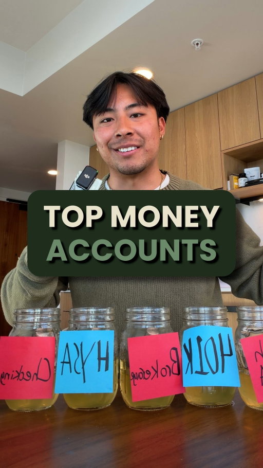 5 Money Accounts You Need 💸

comment “HYSA” for my favorite hysa accounts!

1. Roth IRA - Investing with tax-free gains (skip capital gains tax)

2. 401(k) - Free money from your employer (only invest up to the match)

3. Regular brokerage - Investing with no limits of
Other

4. HYSA - Free money from your savings (link in bio)

5. Checking account - Day-to-day expenses

#money #personalfinance #investing #mindset #money