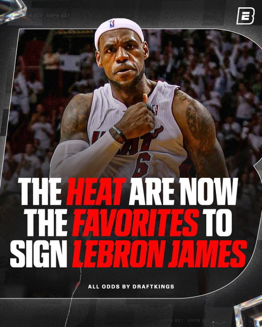 Are you betting on the King taking his talents back to South Beach? 👑