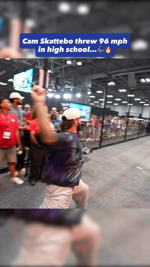 Dayum😳 Cam Skattebo could legit pitch at the D1 or pro baseball level🦾🔥 Cam played football, basketball, and baseball at Rio Linda High School in California and he’s an incredible all around athlete💯 We’ve seen videos of him hitting tanks in celeb softball but had no idea he could sling it like that🥎👀 Bro is one of the most exciting running backs in the NFL right now and we can’t wait to see what he can do next season with the New York Giants😳 #football #nfl #runningback #pitching #baseball