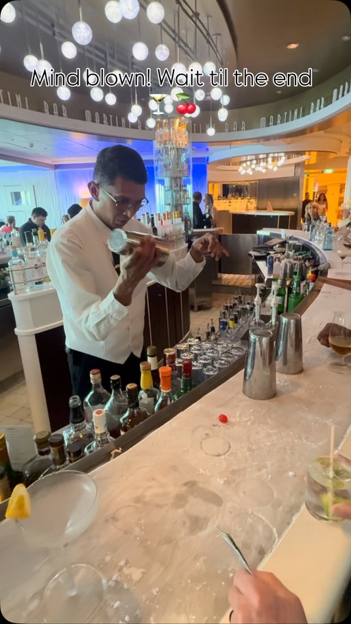 @celebritycruises #martini #alaskancruise #cruise #bartender