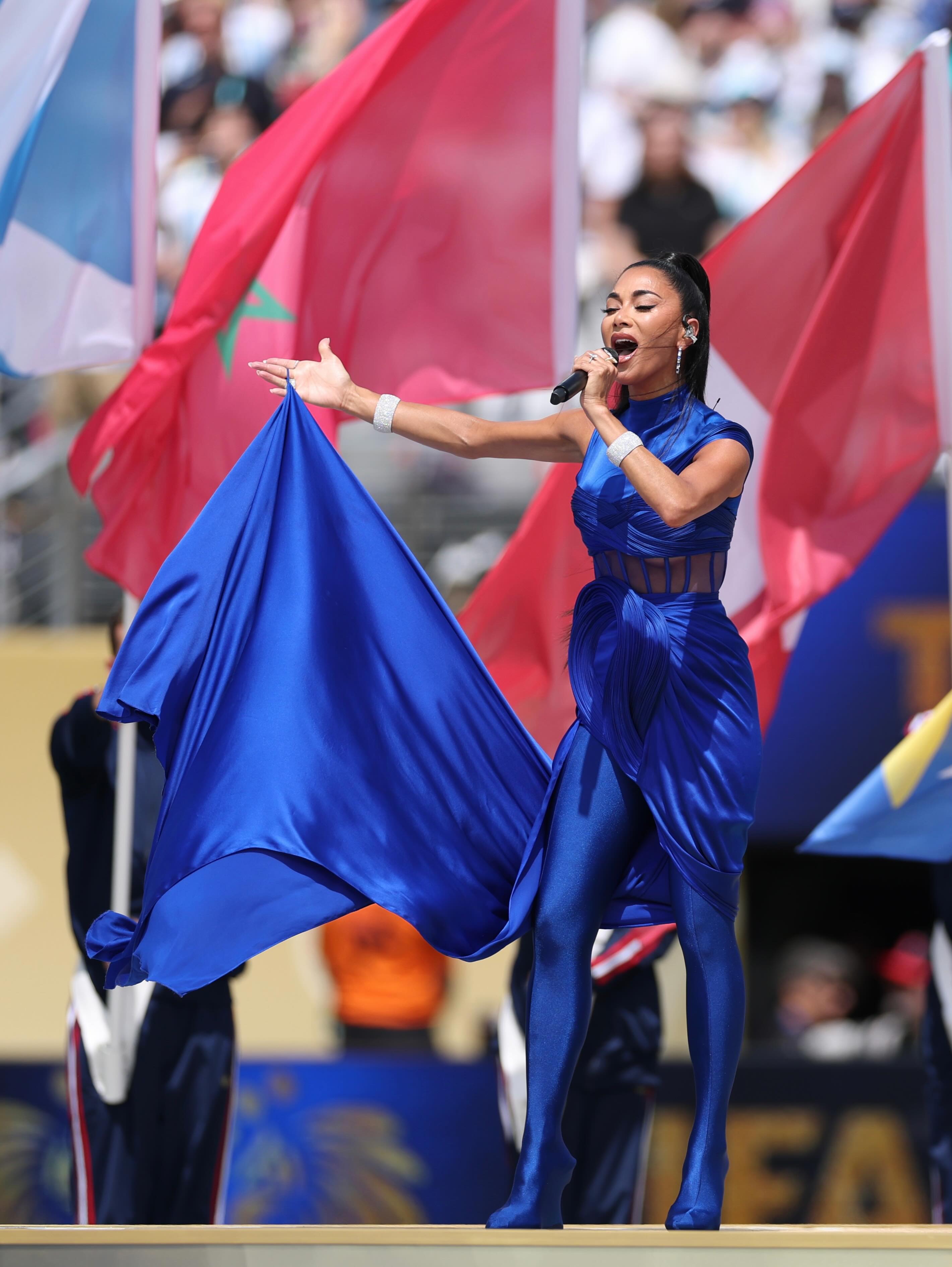 Such an incredible honor to have performed on the world’s biggest stage at the #FifaWorldCup Final. ❤️⚽️

What an inspiring display of global unity and passion. The sport, the artistry, it all came together in such a breathtaking way.

Truly humbled and grateful for this monumental experience. 🙏🏽