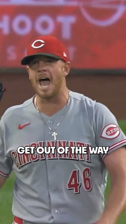 Reds pitcher Caleb Ferguson had some choice words for umpire Bill Miller after he obstructed a fielder