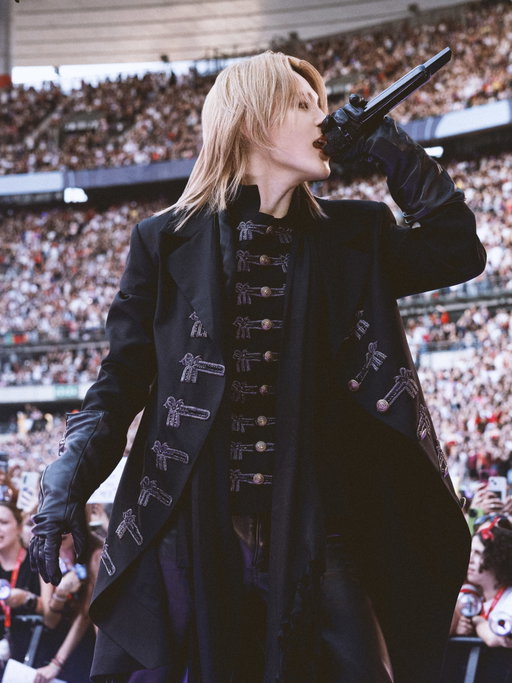 Jimin dressed in Dior for the BTS World Tour Arirang in Paris.