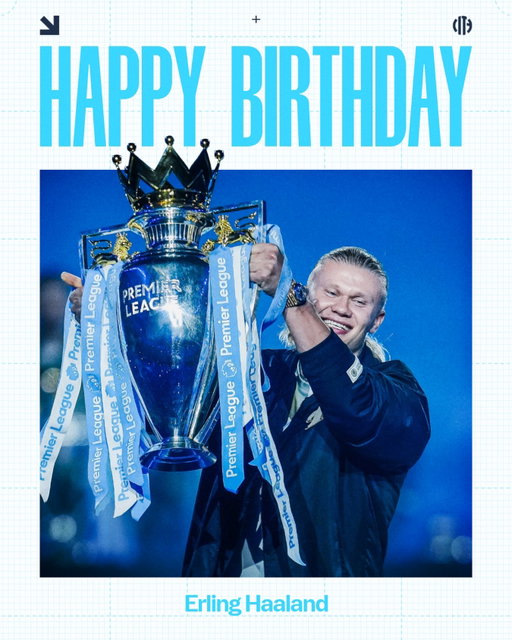 Wishing @erling a very Happy Birthday 🎂🩵