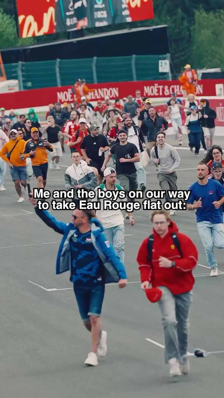 Pov: You also raced Eau Rouge 👀🏃🏻‍♂️