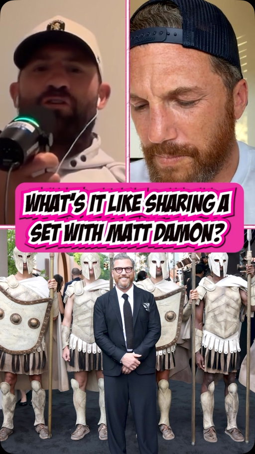 Sharing at set with Matt Damon was like watching Steve Yzerman win the Stanley Cup on one leg in ‘02.