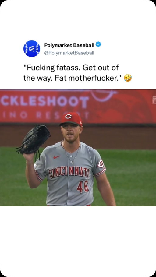 Caleb Ferguson completely lost his cool after umpire Bill Miller unintentionally got in the way of Reds infielder Edwin Arroyo, turning what looked like a routine ground ball into an infield hit during a frustrating inning against the Seattle Mariners as the heated exchange immediately became one of the most talked about MLB moments of the season 

Caught on the broadcast yelling “Fing fatass, get out of the way, fat motherfer,” Ferguson’s emotional outburst instantly went viral across baseball as fans debated umpire positioning, player reactions, and one of the wildest hot mic moments in recent Major League Baseball history 

(via TyDaneGonzalez/X)