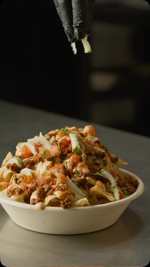 cheeseburger nachos are how we’re hitting our protein goals this summer.