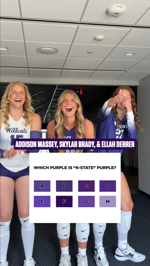 There's purple, and then there's K-State Purple 🙂‍↕️