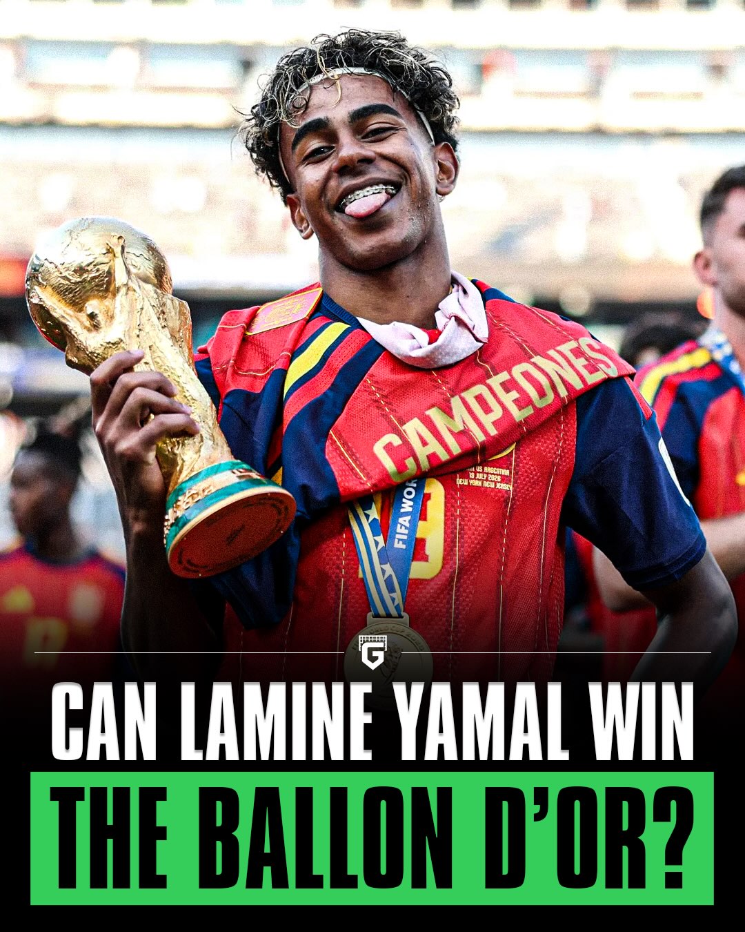 🇪🇸 Lamine Yamal has already proven himself for both Barcelona and Spain on the biggest stages. 

Who is your favorite to win the Ballon d’Or? 🏆