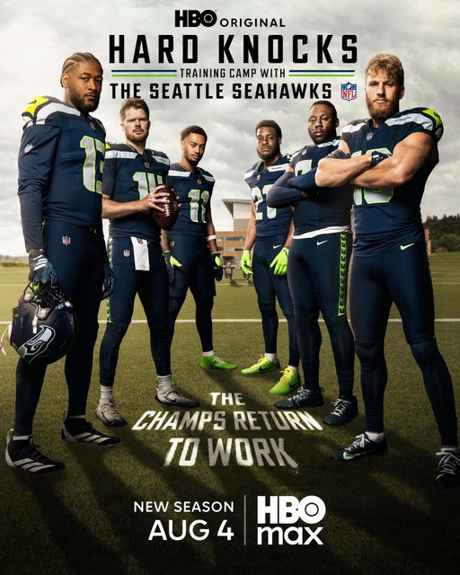 All eyes forward. Join the reigning Super Bowl champions on Hard Knocks: Training Camp with the Seattle Seahawks.

Premieres Tuesday, August 4 at 9pm on HBO Max.