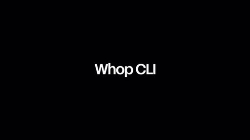 The Whop CLI is now live.

We built the end-to-end API for running a business. 

Now you can run your business programmatically.

Try it out: whop.sh